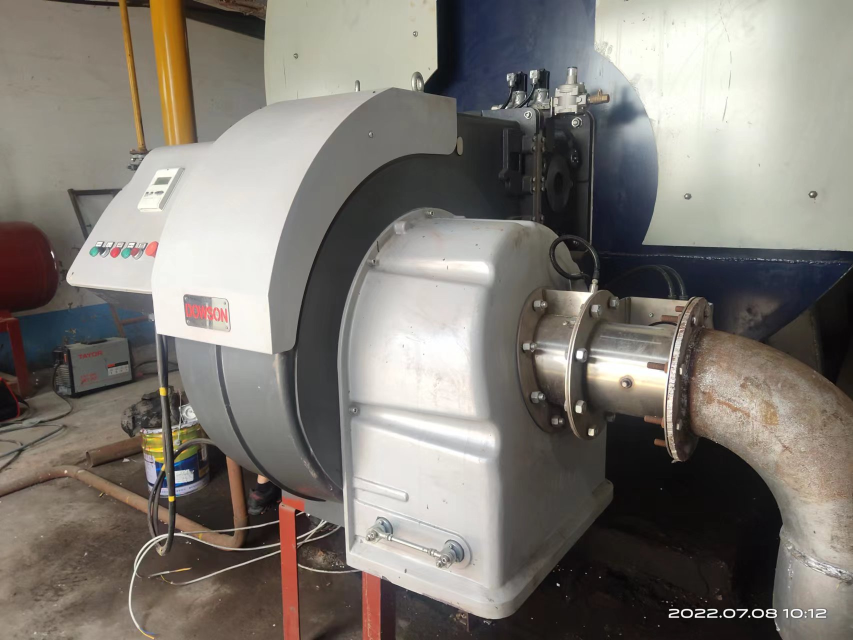 盤錦某肉聯加工廠道森燃燒器安裝調試